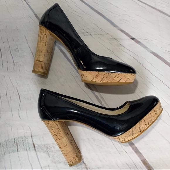 Michael MICHAEL KORS Patent Leather Platform Heels - Picture 1 of 8